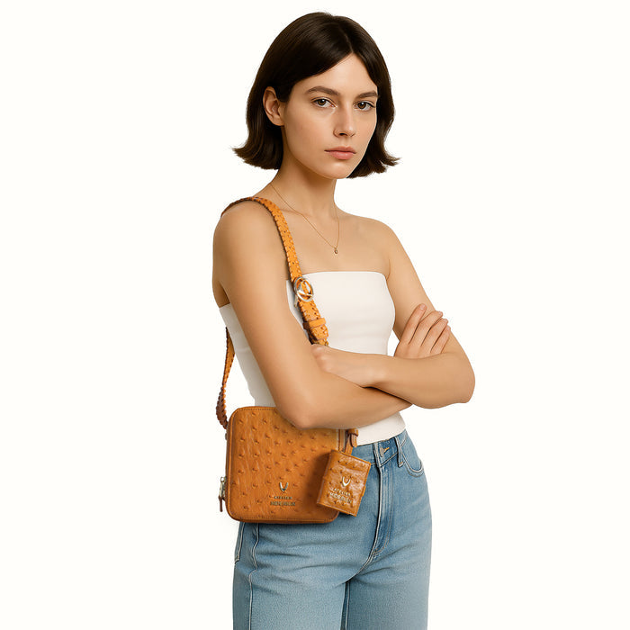 Terra 02 Brown Leather Shoulder Bag