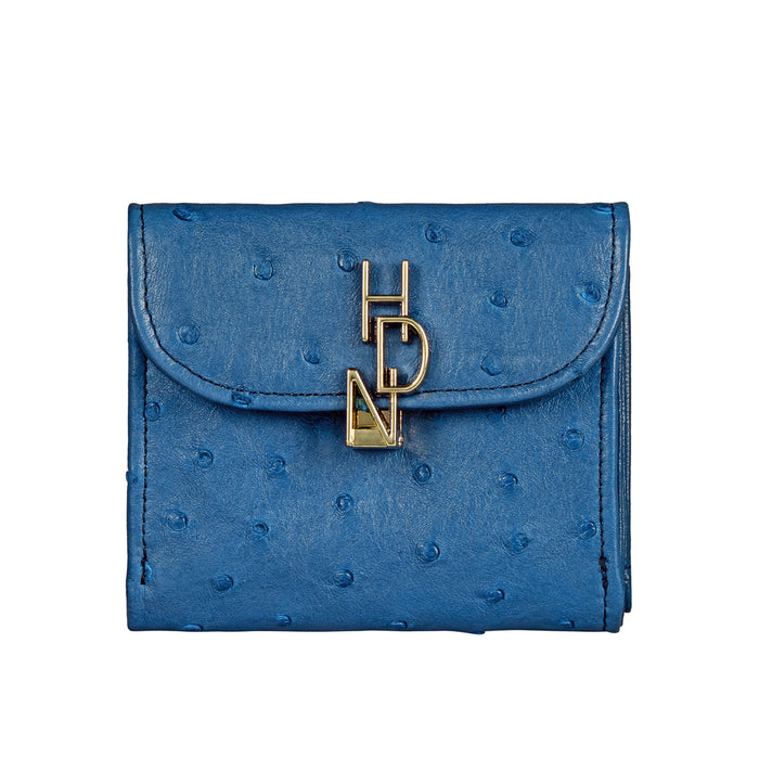 Terra W1 Blue Leather Bi-Fold Wallet