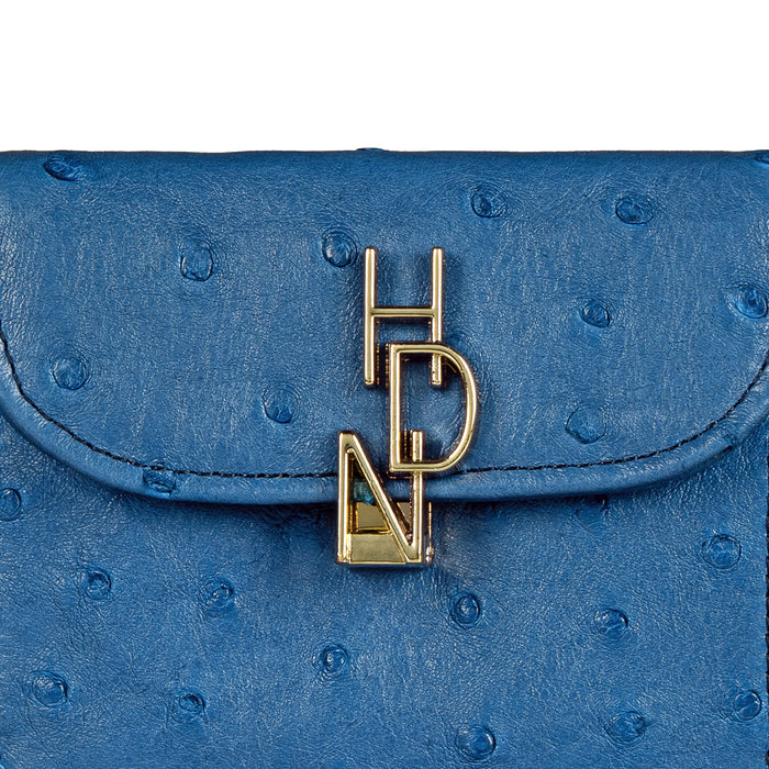 Terra W1 Blue Leather Bi-Fold Wallet