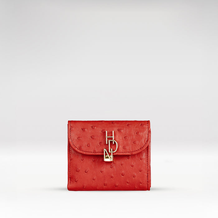 Terra W1 Red Leather Bi-Fold Wallet