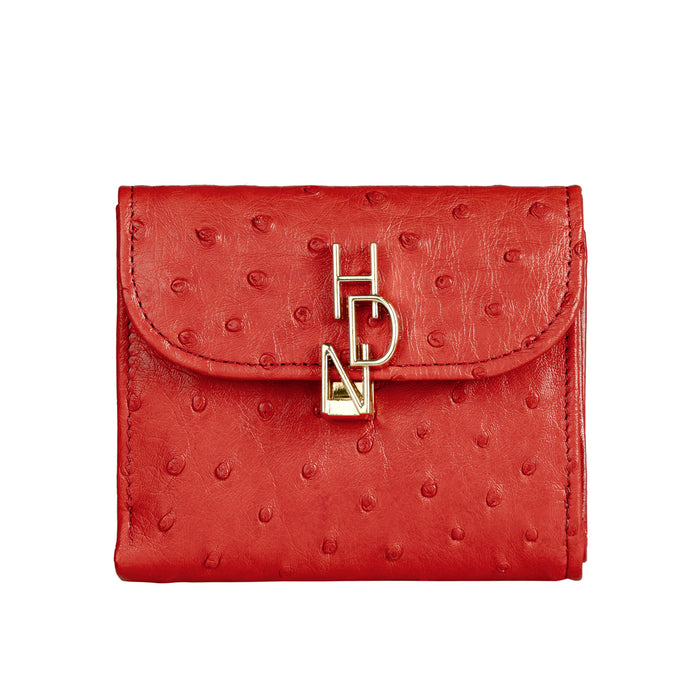 Terra W1 Red Leather Bi-Fold Wallet