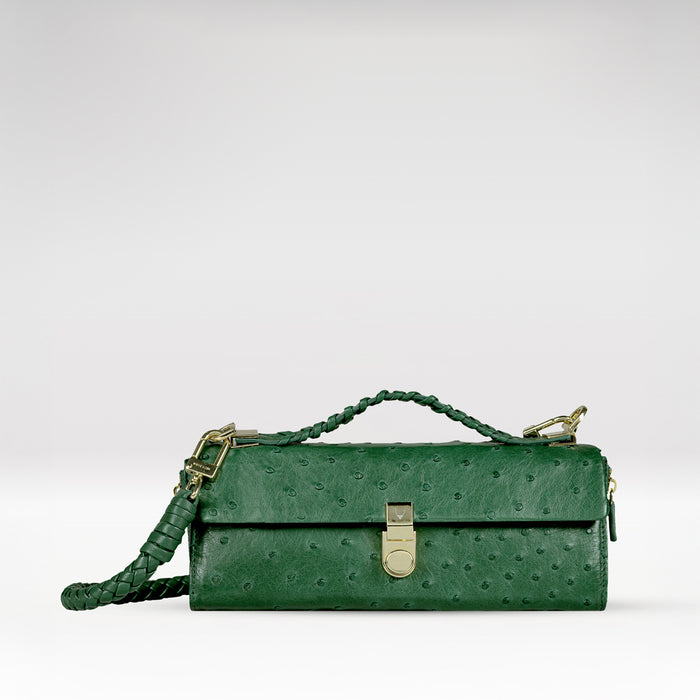 Terra W2 Green Leather Sling Wallet