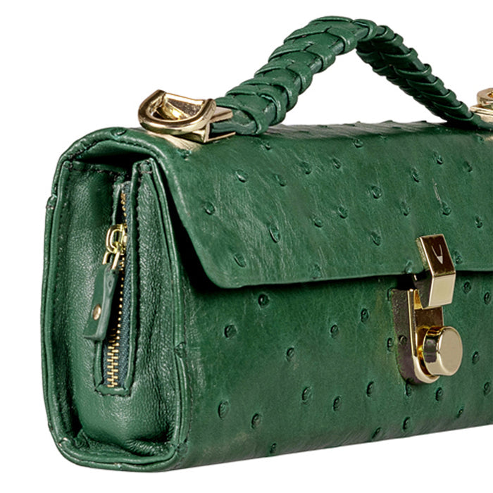 Terra W2 Green Leather Sling Wallet