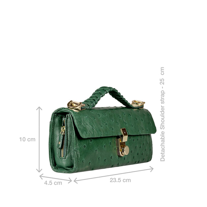 Terra W2 Green Leather Sling Wallet