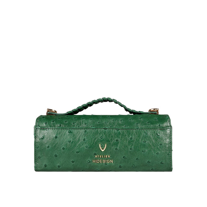 Terra W2 Green Leather Sling Wallet
