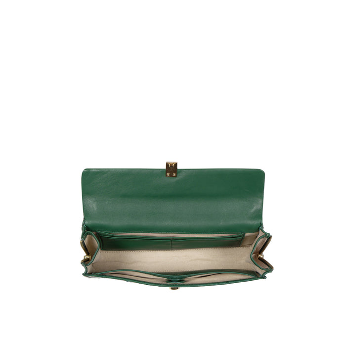 Terra W2 Green Leather Sling Wallet