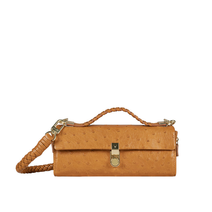Terra W2 Tan Leather Sling Wallet