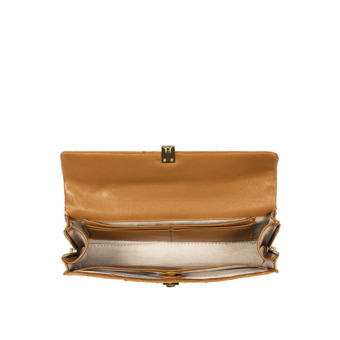 Terra W2 Tan Leather Sling Wallet