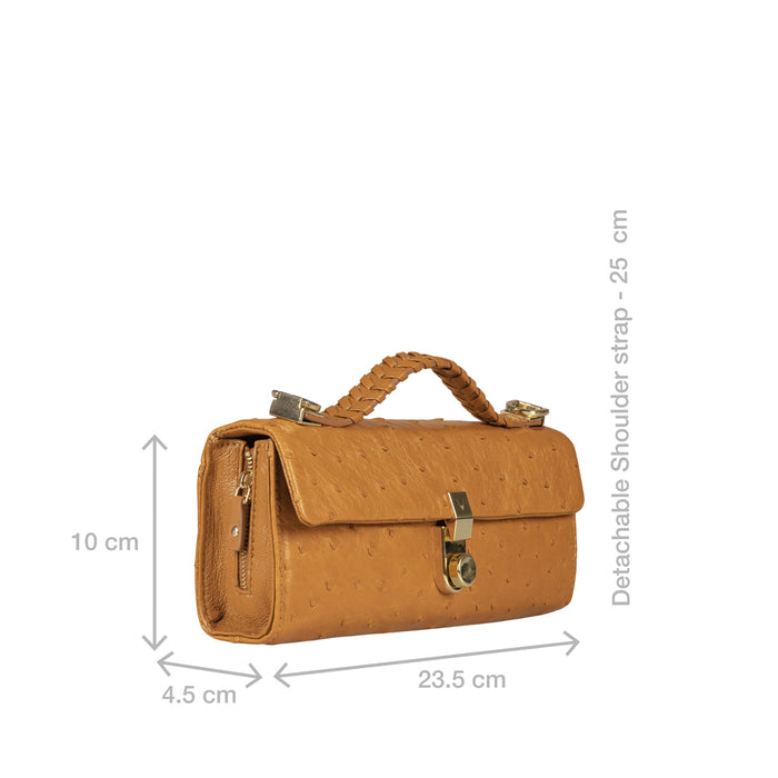 Terra W2 Tan Leather Sling Wallet
