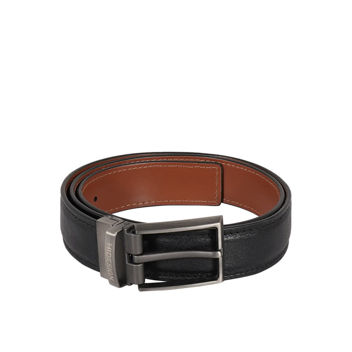 Thanos Antonio Men's Black Reversible Leather Belt