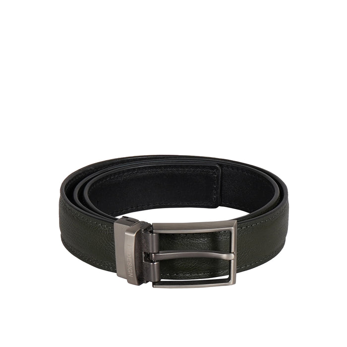 Thanos Antonio Men's Black Reversible Leather Belt