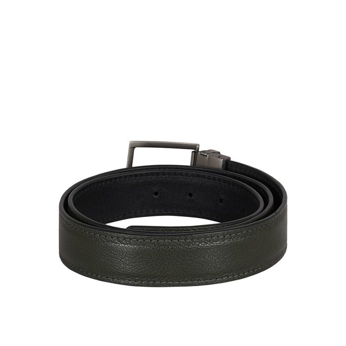 Thanos Antonio Men's Black Reversible Leather Belt