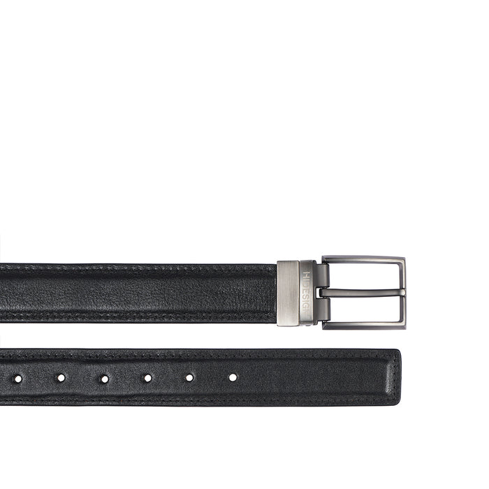 Thanos Antonio Men's Black Reversible Leather Belt