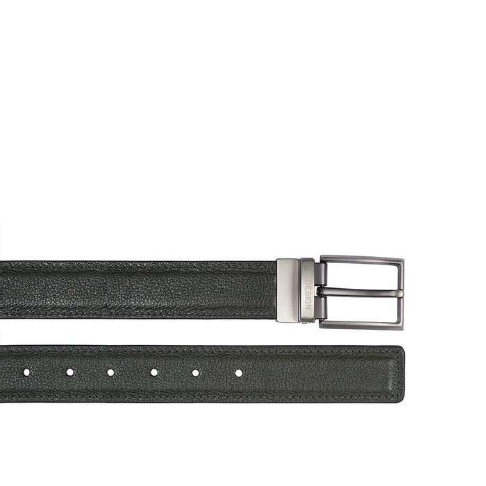 Thanos Antonio Men's Black Reversible Leather Belt