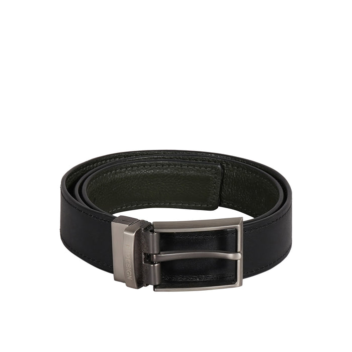 Thanos Antonio Men's Black Reversible Leather Belt