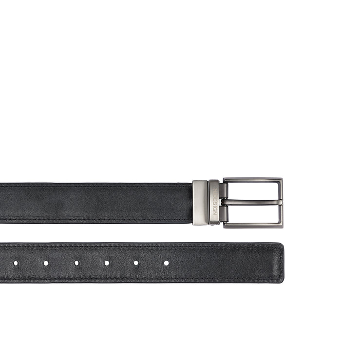 Thanos Antonio Men's Black Reversible Leather Belt