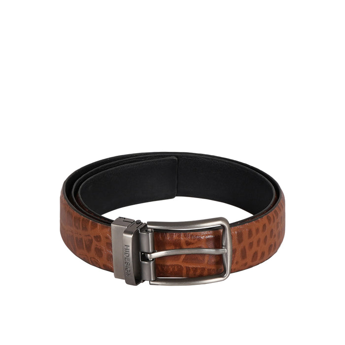 Thiago Emmanuel Men's Black Reversible Leather Belt