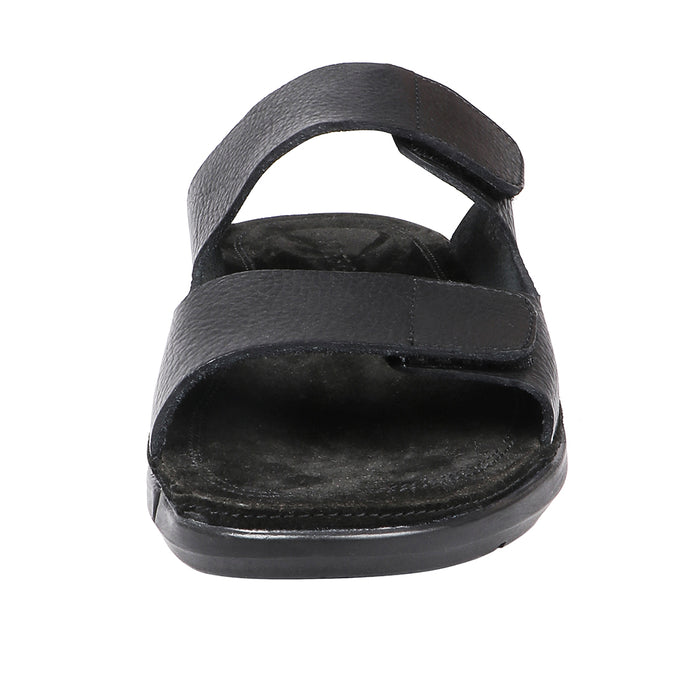 Tibet Men's Black Leather Sandals