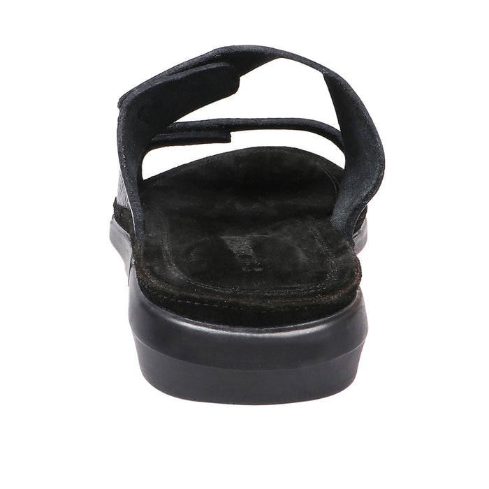 Tibet Men's Black Leather Sandals