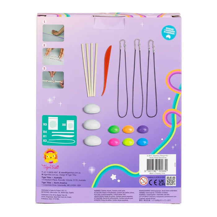 Tiger Tribe - Jewellery Design Kit Twisty Beads Necklaces
