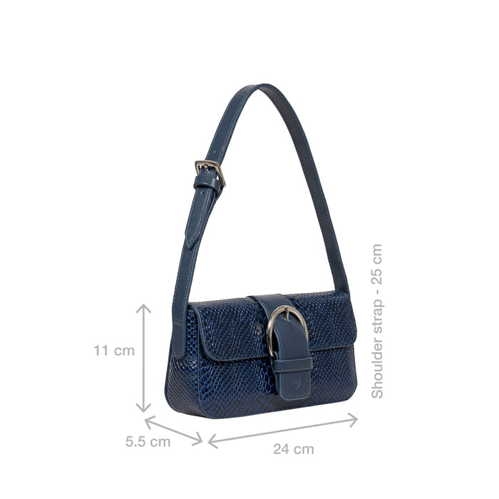 Tijiuana 05 Blue Leather Baguette