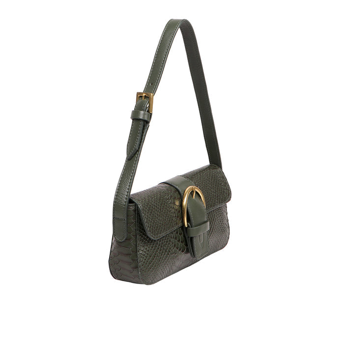 Tijiuana 05 Green Leather Baguette