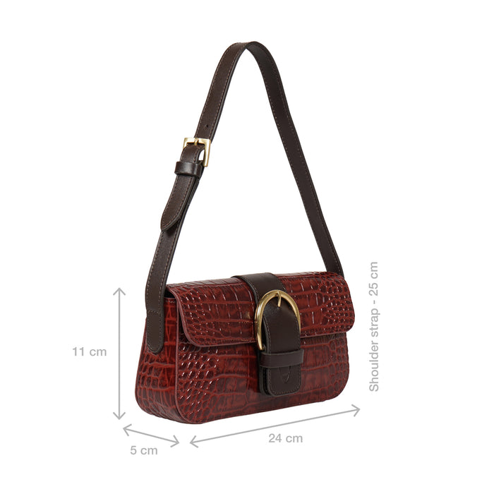 Tijiuana 05 Red Leather Baguette