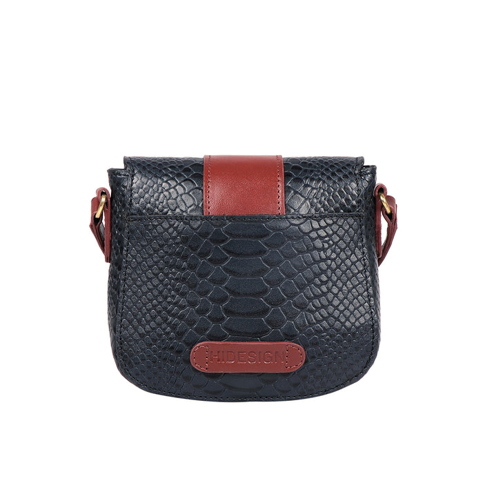 Tijuana 01 Blue Leather Sling Bag