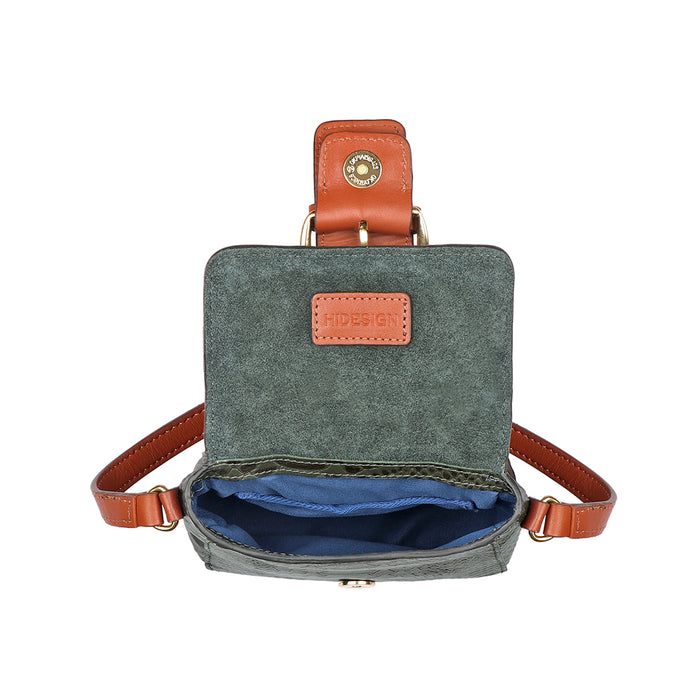 Tijuana 01 Green Leather Sling Bag