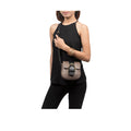 Tijuana 01 Grey Leather Sling Bag