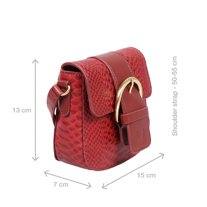 Tijuana 01 Marsala Leather Sling Bag