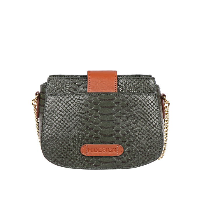 Tijuana 02 Green Leather Sling Bag