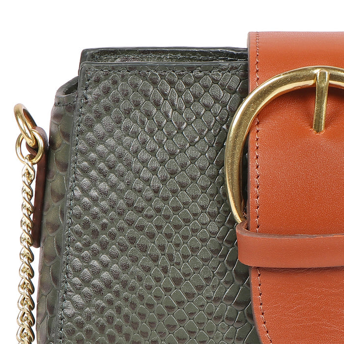 Tijuana 02 Green Leather Sling Bag