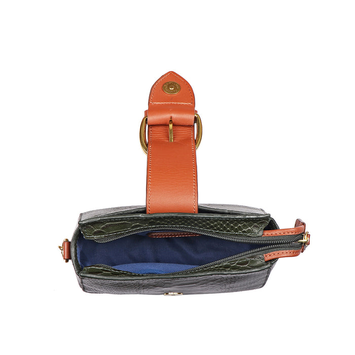Tijuana 02 Green Leather Sling Bag