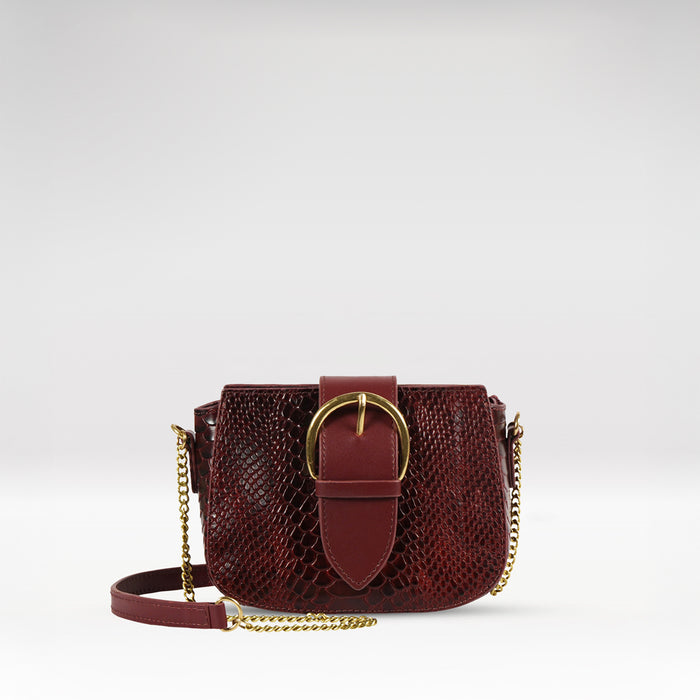 Tijuana 02 Marsala Leather Sling Bag