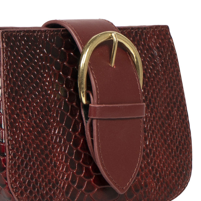 Tijuana 02 Marsala Leather Sling Bag