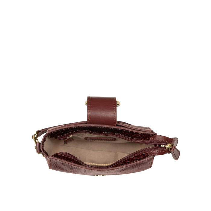 Tijuana 02 Marsala Leather Sling Bag
