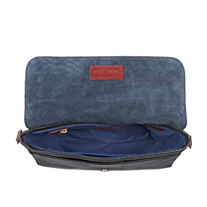 Tijuana 04 Blue Leather Baguette