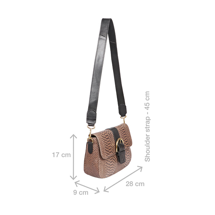 Tijuana 04 Grey Leather Baguette