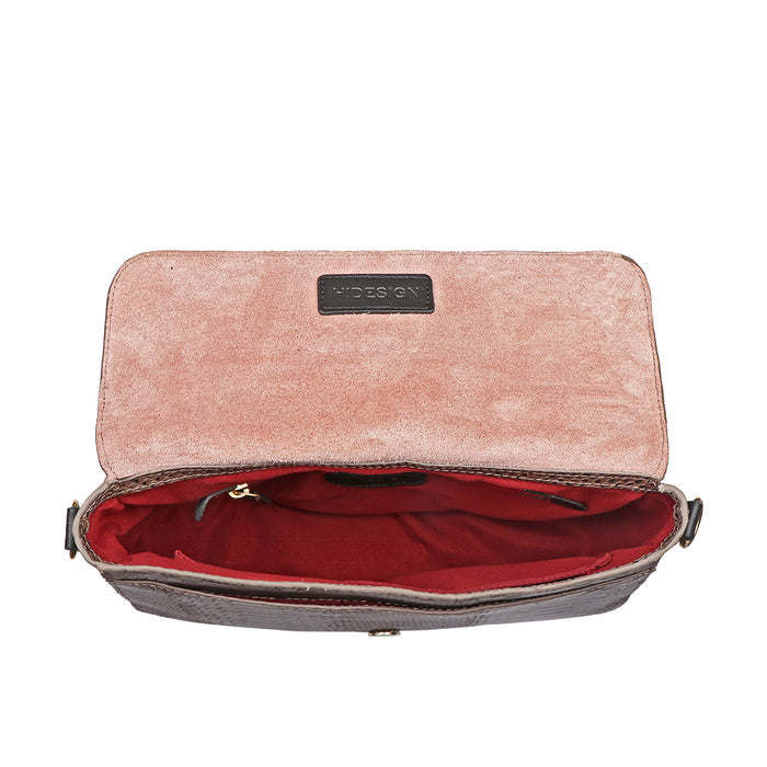 Tijuana 04 Grey Leather Baguette