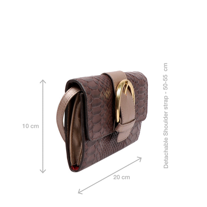 Tijuana W1 Brown Leather Sling Wallet