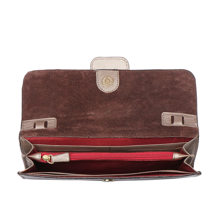 Tijuana W1 Brown Leather Sling Wallet