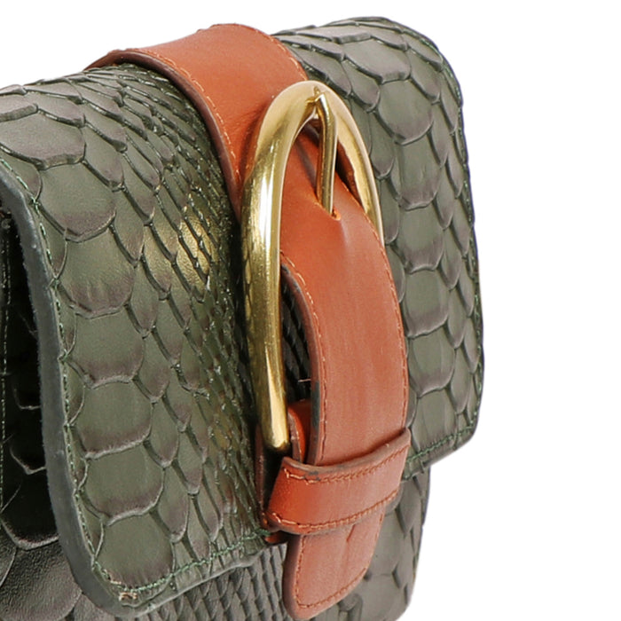 Tijuana W1 Green Leather Sling Wallet