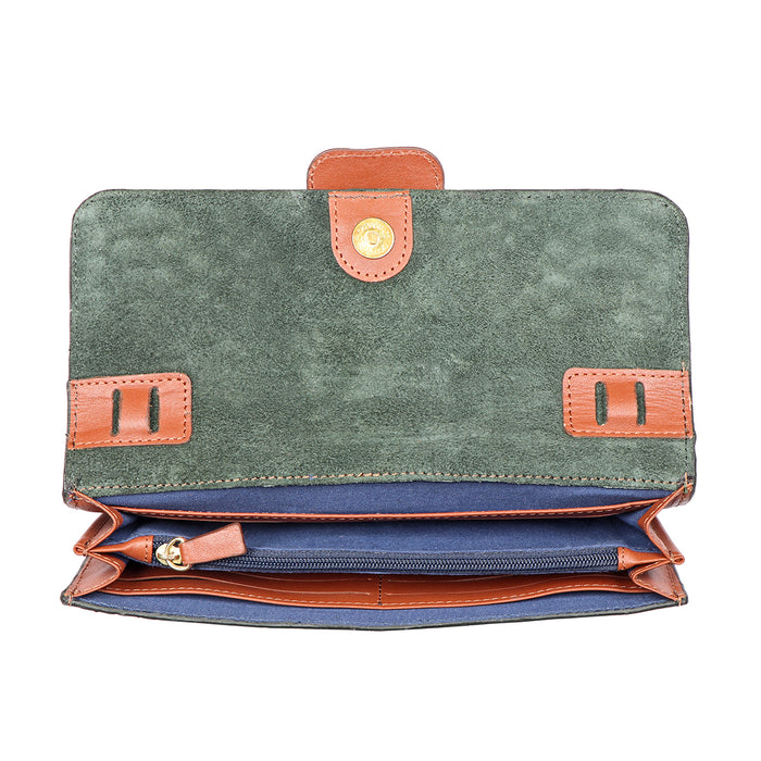 Tijuana W1 Green Leather Sling Wallet