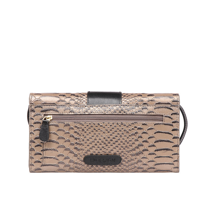Tijuana W1 Grey Leather Sling Wallet