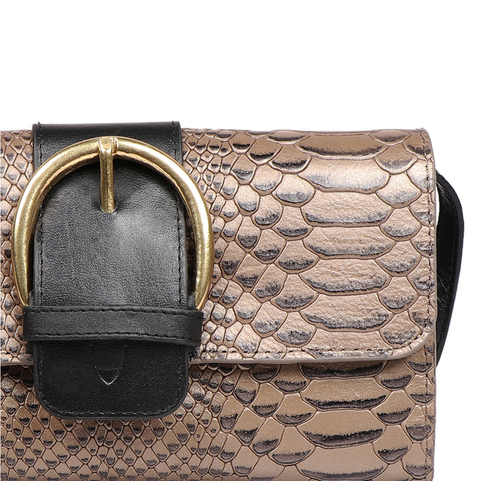 Tijuana W1 Grey Leather Sling Wallet