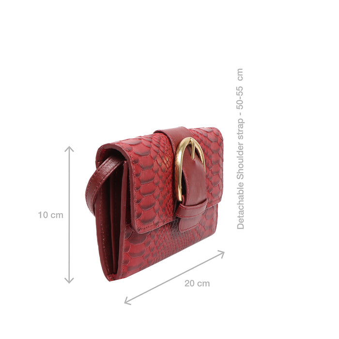 Tijuana W1 Marsala Leather Sling Wallet
