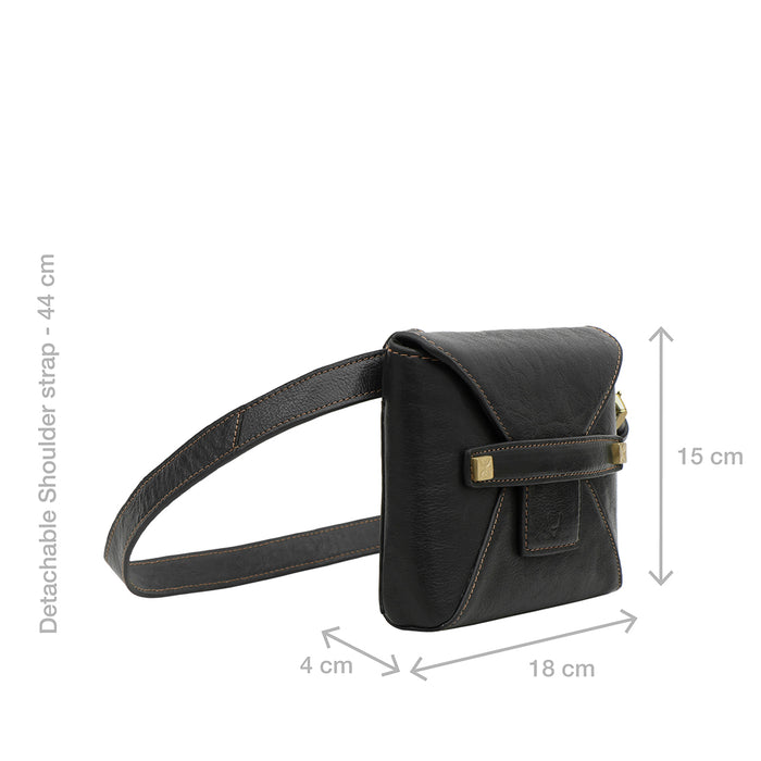 Timbuktoo - 01 Black Leather  Belt Bag