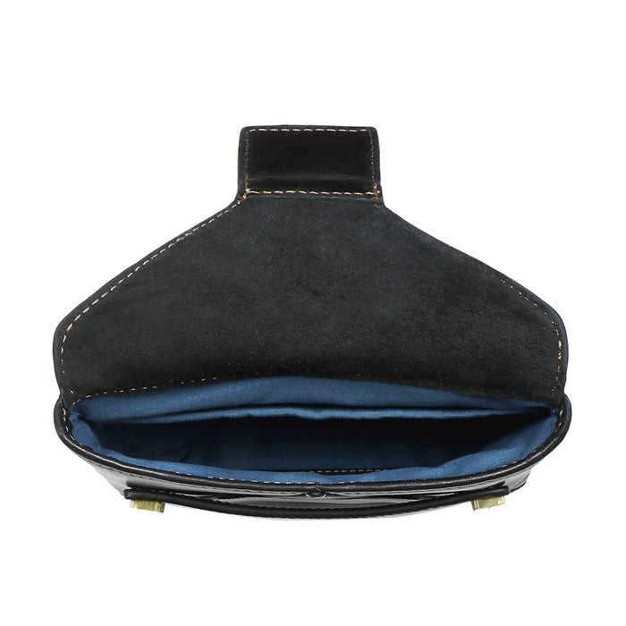 Timbuktoo - 01 Black Leather  Belt Bag