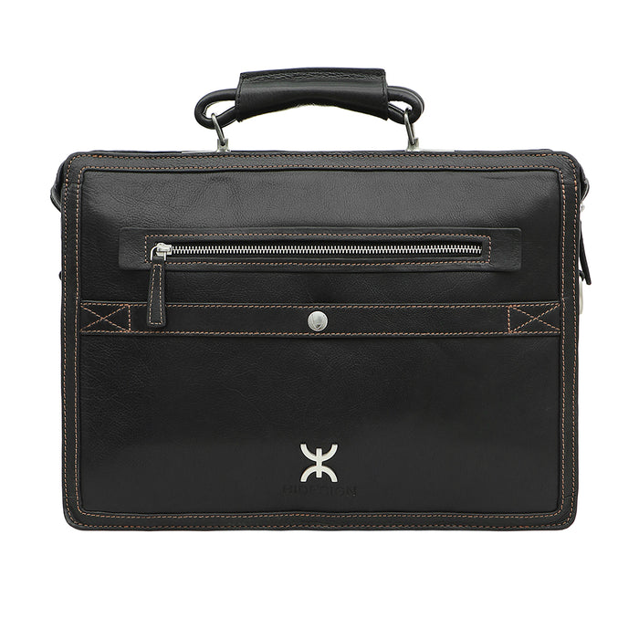 Timbuktoo - 03 Black Leather  Briefcase